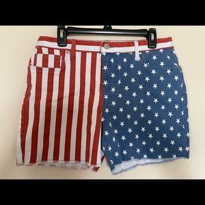 Venus American flag shorts